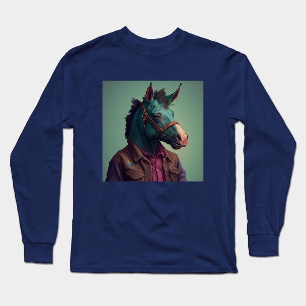 Illustration of Bojack horseman 2d Long Sleeve T-Shirt by KOTYA